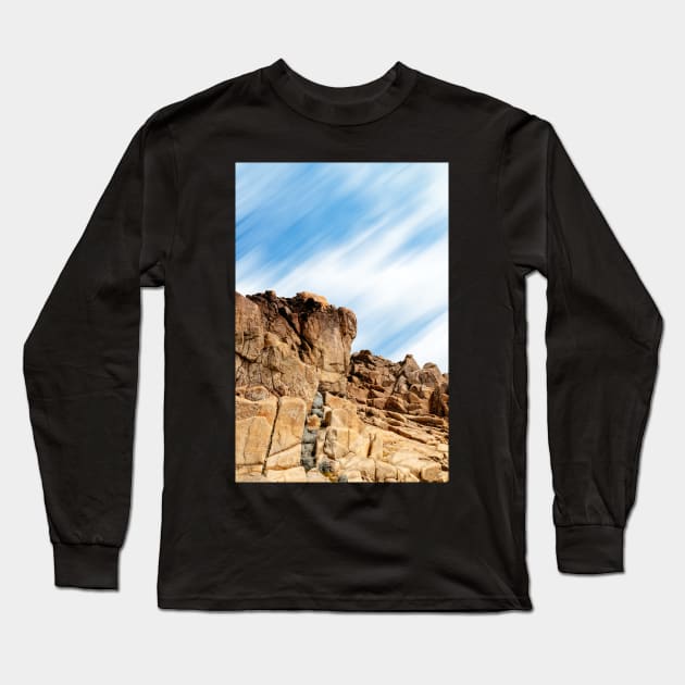 Rocky Landscape in the Coast of Brittany Long Sleeve T-Shirt by JJFarquitectos